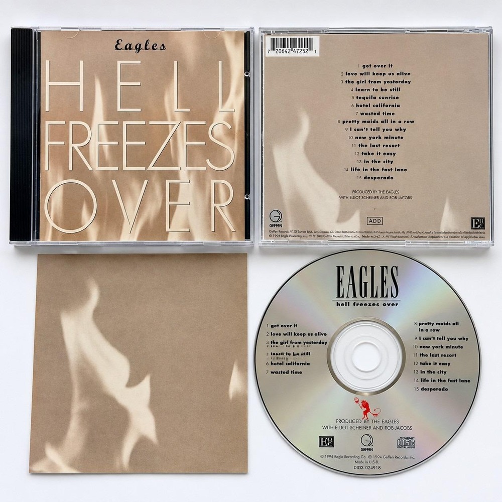Eagles Hell Freezes Over CD 1994 Geffen Hotel California Desperado Classic Rock